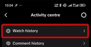 TikTok - Hapus Riwayat - Watch History - 1