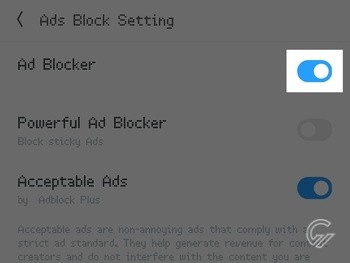 Cara Mematikan Ad Block di UC Browser 4