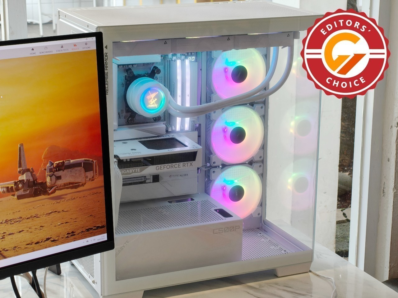 Gigabyte RTX 5060 EAGLE OC ICE 8G + B850 AORUS STEALTH ICE - Gadgetren Editors Choice