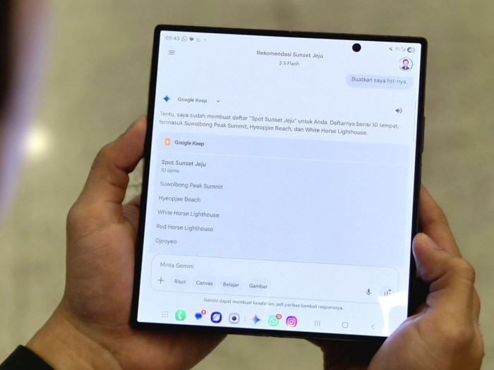 Google Gemini Jadi Travel Companion Galaxy Z Fold7 Z Flip7 (3)