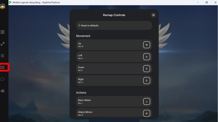 Google Play Games - Mobile Legends Control