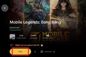 Google Play Games - Mobile Legends Play