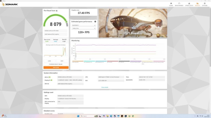 Handson Gigabyte RTX 5060 Eagle 3DM Port Royal