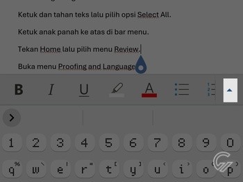 Menghilangkan Garis Merah Microsoft Word 10