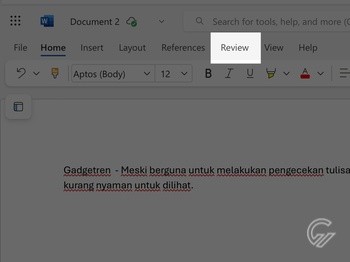 Menghilangkan Garis Merah Microsoft Word 6