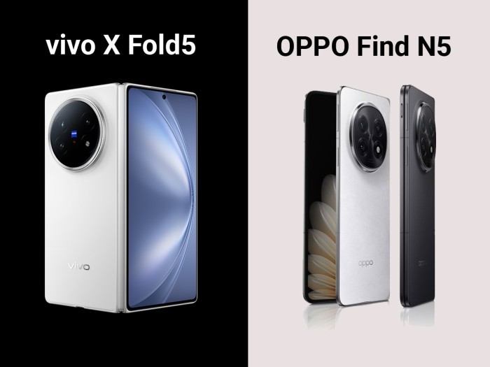 vivo X Fold5 vs OPPO Find N5 Feature