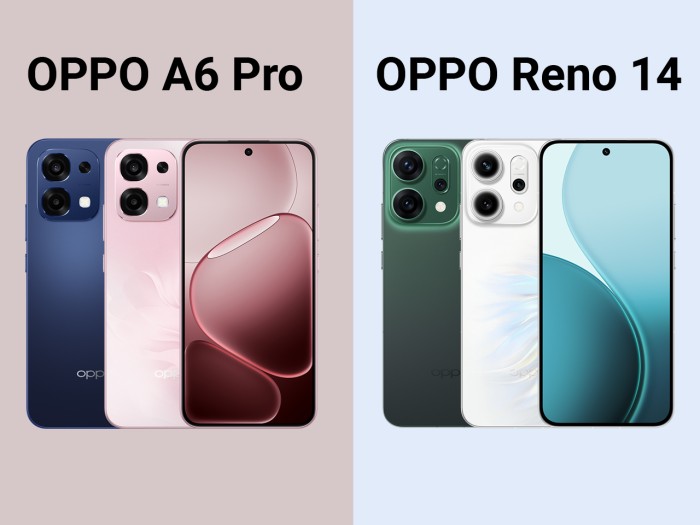 OPPO A6 Pro vs OPPO Reno 14