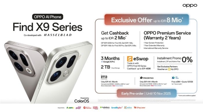 OPPO Find X9 Series Diperkenalkan - Promo
