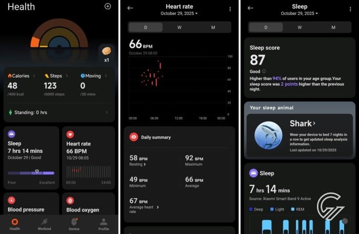 Review Xiaomi Smart Band 9 Active Aplikasi Mi Fitness (1)
