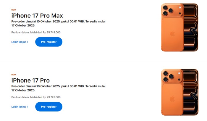 iPhone 17 preorder
