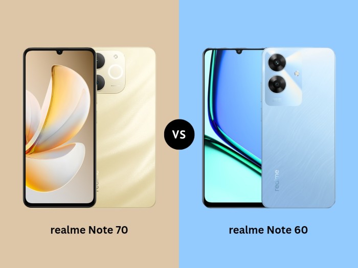 realme Note 70 Vs realme Note 60 - Header