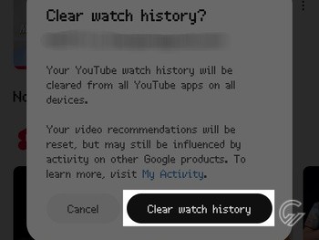 Cara Hapus History YouTube 7
