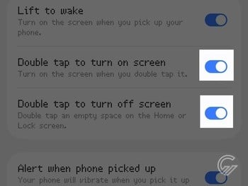 Cara Mengaktifkan Ketuk Layar 2 Kali HP Samsung 3