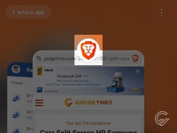 Cara Split Screen HP Samsung 1