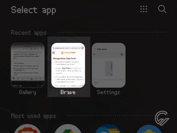 Cara Split Screen HP Samsung 10
