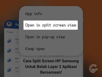 Cara Split Screen HP Samsung 2