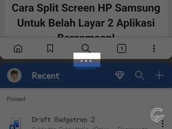 Cara Split Screen HP Samsung 4
