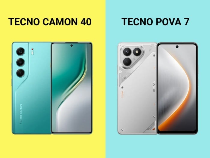 TECNO CAMON 40 vs TECNO POVA 7