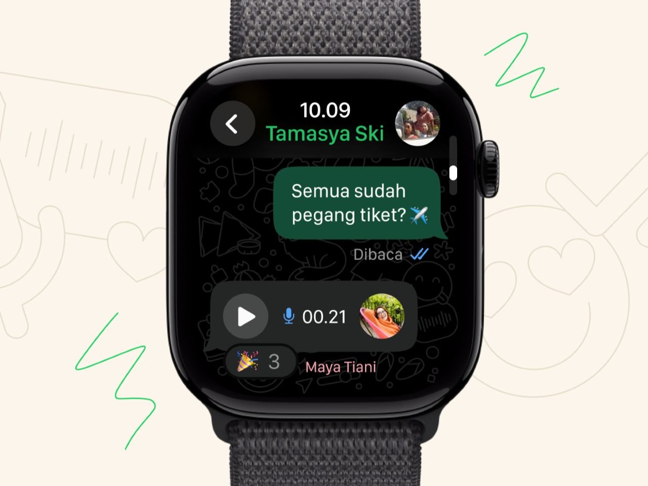 WhatsApp Tersedia di Apple Watch