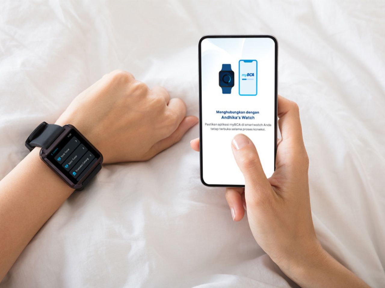 myBCA on Smartwatch - Header