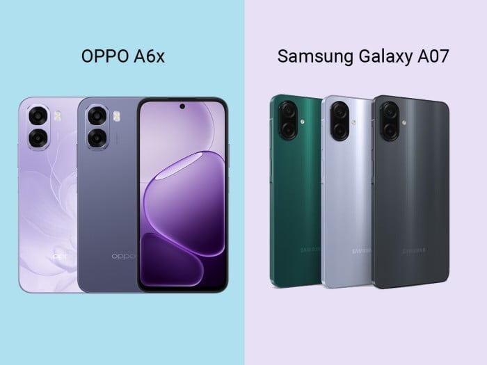 OPPO A6x vs Samsung Galaxy A07