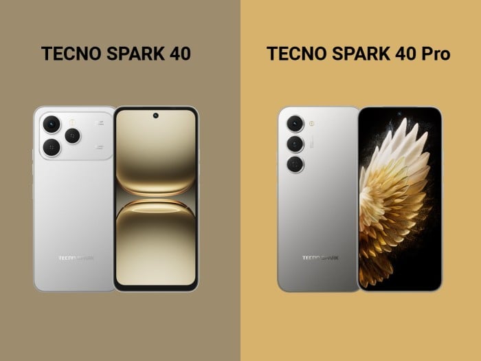 TECNO SPARK 40 vs SPARK 40 Pro