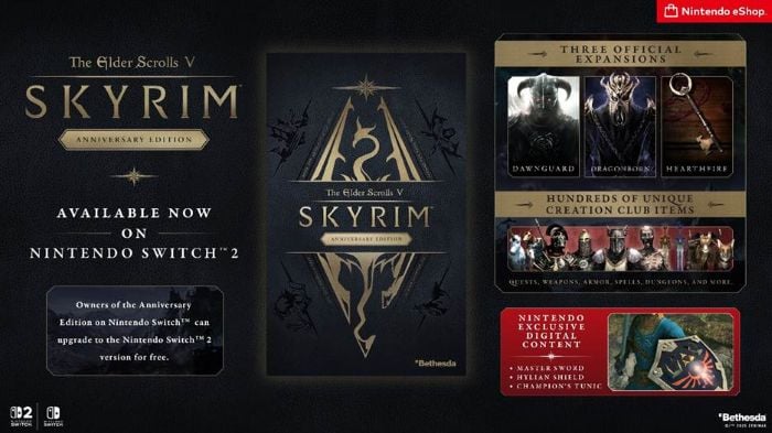 The Elder Scrolls V Skyrim Anniversary Edition Switch 2