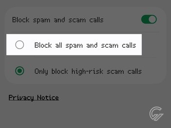 Cara Blokir Spam Otomatis di HP Samsung 7