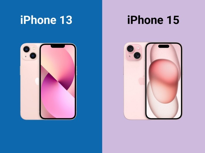 iPhone 13 vs iPhone 15