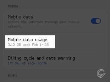 Cara Melihat Penggunaan Data di HP Samsung 3
