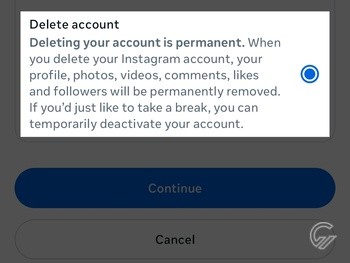 Cara Tutup Akun Instagram Permanen 6