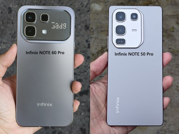 Infinix NOTE 60 Pro vs NOTE 50 Pro
