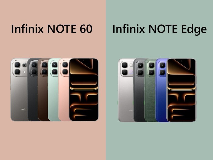 Infinix NOTE 60 vs Infinix NOTE Edge