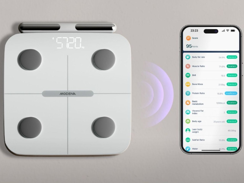 Modena Smart App MODENA Rilis Timbangan Digital Smart Body Scale 8 Electrodes Untuk ...