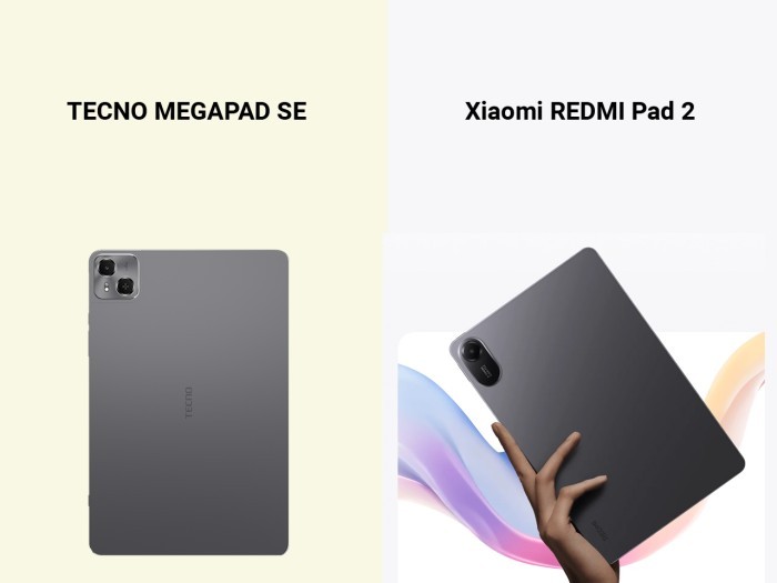 TECNO MEGAPAD SE vs Xiaomi REDMI Pad 2
