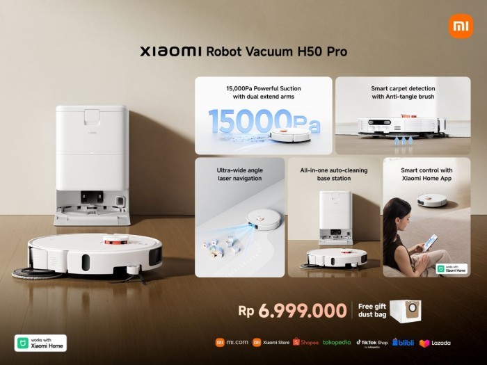 Rilis Xiaomi Robot Vacuum H50 Series (2)