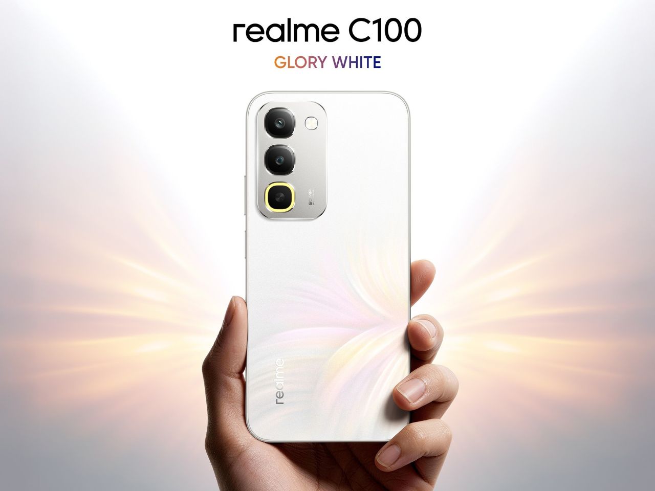 Rilis realme C100 Glory White