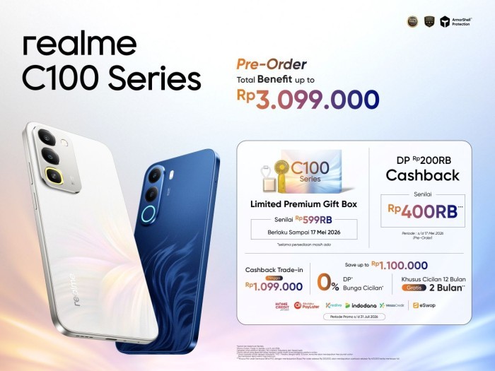 Rilis realme C100 Pre-Order