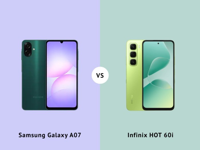 Samsung Galaxy A07 Vs Infinix HOT 60i - Header