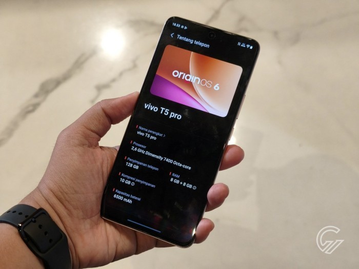 Kelebihan dan Kekurangan vivo T5 Pro 5G - OriginOS