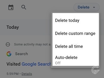Cara Menghapus Riwayat Pencarian Google 6