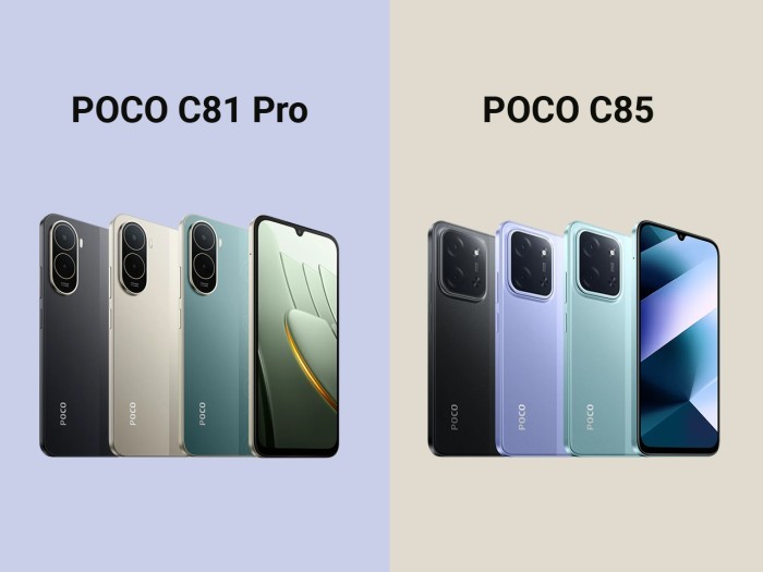 POCO C81 Pro vs POCO C85