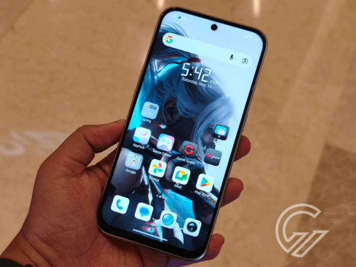 Nubia neo 5 5G layar