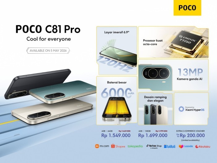 Rilis POCO C81 Pro - Detail