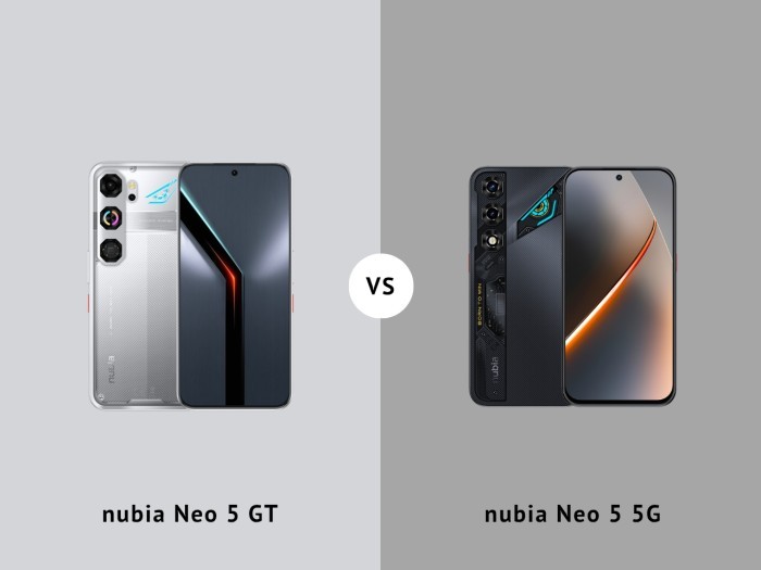nubia Neo 5 GT Vs nubia Neo 5 5G - Header