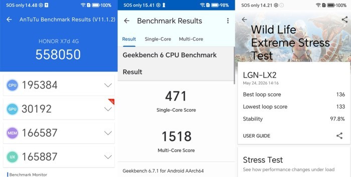 HONOR X7d - PerformanceBenchmark