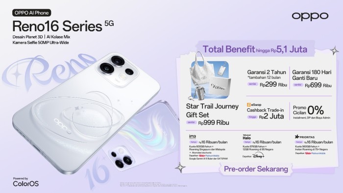 OPPO Reno16 Series Segera Rilis - Preorder