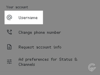 Cara Reservasi Atau Buat Username WhatsApp 4
