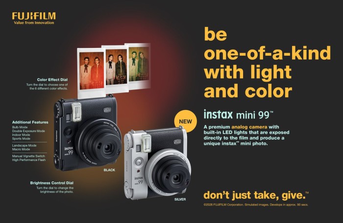 Fujifilim instax mini 99 silver brosur