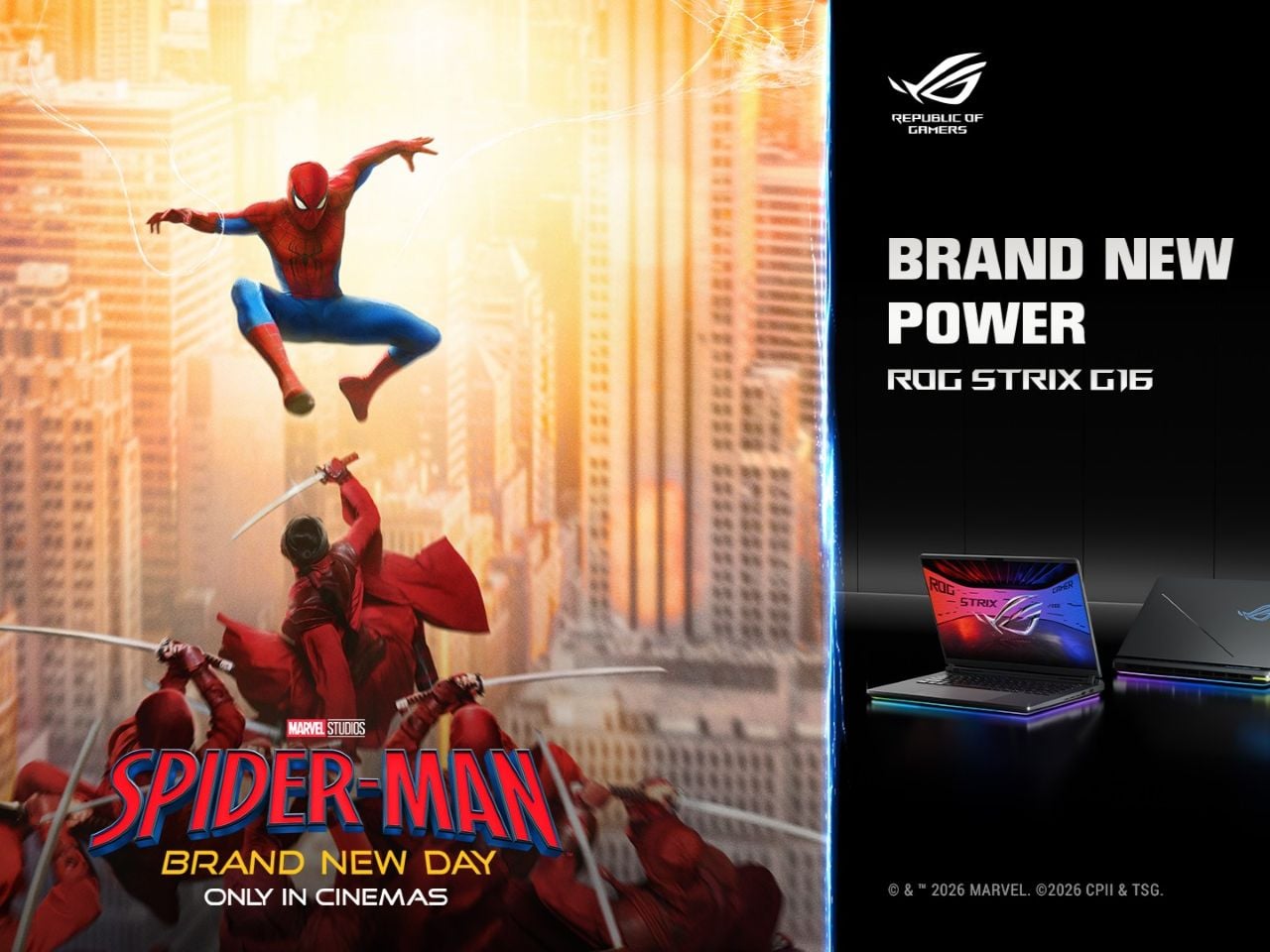 Kolaborasi ASUS ROG x Spider-Man Brand New Day